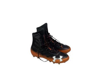 Used Under Armour Adult FB Cleats Black And Copper Senior 8 11347-S000259691