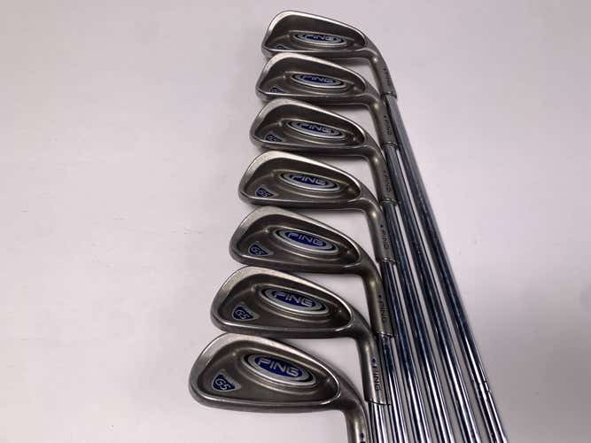 Ping G5 Iron Set 4-PW Blue Dot 1* Up Stiff Steel Mens RH