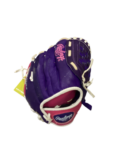 Used Rawlings HIGHLIGHT SERIES BB/SB Glove RH Throw Purple And Pink 10" 11613-S000173080
