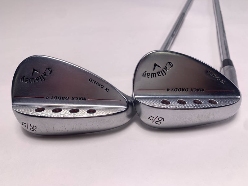 Callaway Mack Daddy 4 Chrome Wedge Set 56* 12 | 60* 12 DG S200 Tour Mens LH