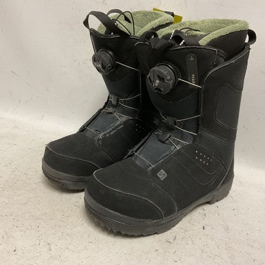 Used Salomon PEARL BOA Womens Snowboard Boots Black Senior 6 11855-S000195787