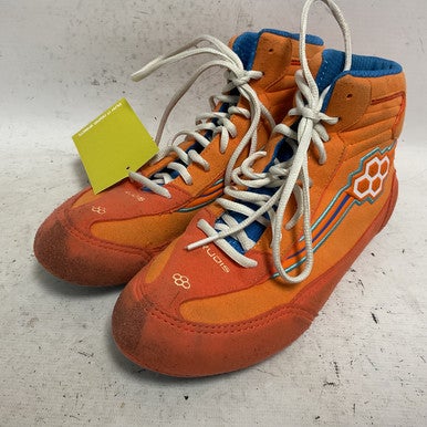 Used RUDIS RUDNC1001-CO-7 Wrestling Shoes Orange Senior 7 11855-S000195783
