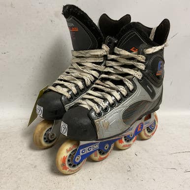 Used CCM EXTERNO BANDIT Roller Hockey Skates Black Senior 7 11855-S000195780