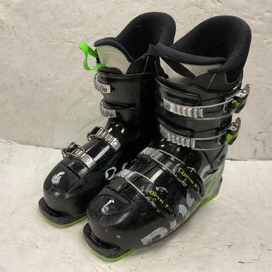 Used Rossignol COMP J4 Boys DH Ski Boot Black And Neon Green 245 MP - M06.5 - W07.5 11855-S000195774