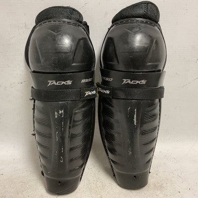 Used CCM TACKS 9550 Junior Shin Guards Black 11" 11855-S000195777