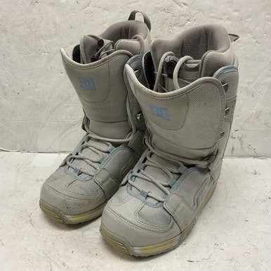 Used DC Shoes GIRLS PHASE Womens Snowboard Boots Grey Senior 7.5 11855-S000195729