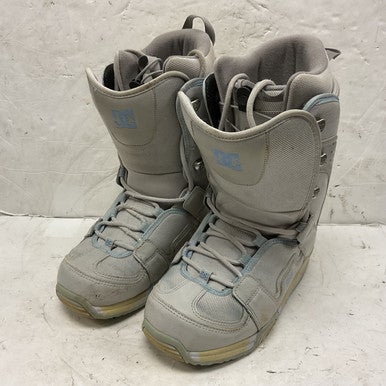 Used DC Shoes GIRLS PHASE Womens Snowboard Boots Grey Senior 7.5 11855-S000195729