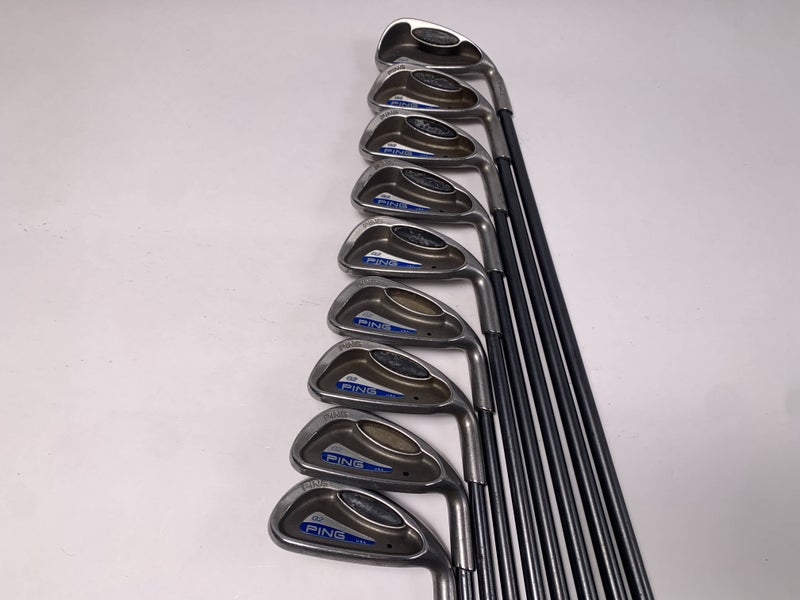 Ping G2 Iron Set 2-PW Black Dot TFC 100 Stiff Graphite Mens RH