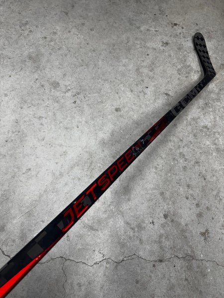 75 Flex P28 Senior CCM Jetspeed FT7 Pro Left Hand Hockey Stick Pro Stock (Restored)