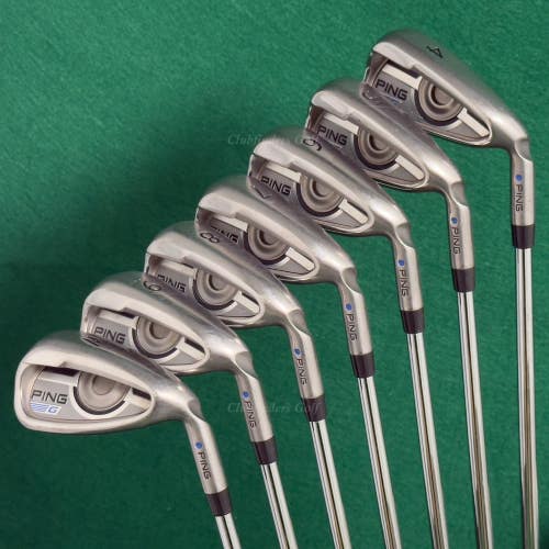 Ping G Series Blue Dot 4-PW Iron Set NS Pro Modus 3 Tour 105 Steel Stiff