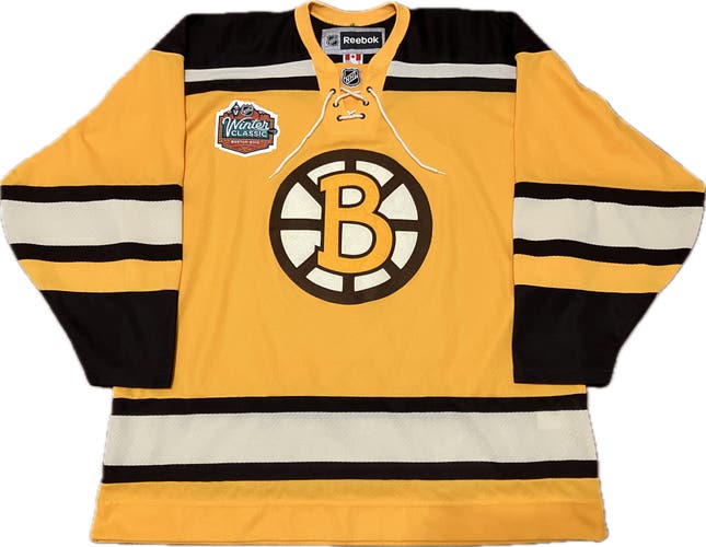 Boston Bruins Blank 2010 Winter Classic Reebok NHL Hockey Jersey Size XL