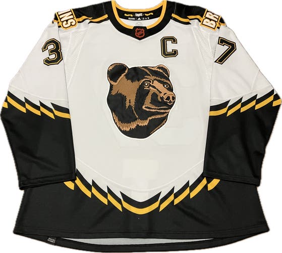Boston Bruins Patrice Bergeron Reverse Retro 2.0 Adidas NHL Hockey Jersey Size 56