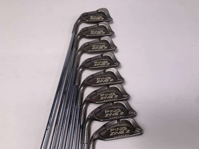 Ping Zing 2 Iron Set 3-PW Red Dot 1* Flat Karsten JZ Regular Steel Mens LH
