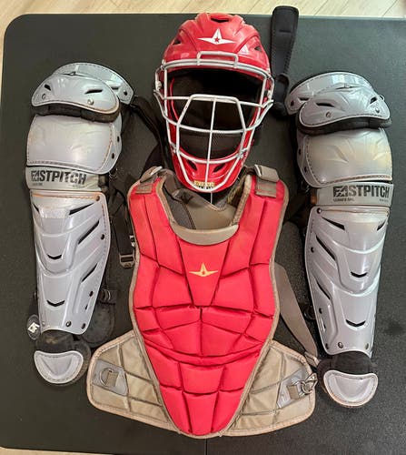Adult All Star AFx Catcher's Gear (Fastpitch)