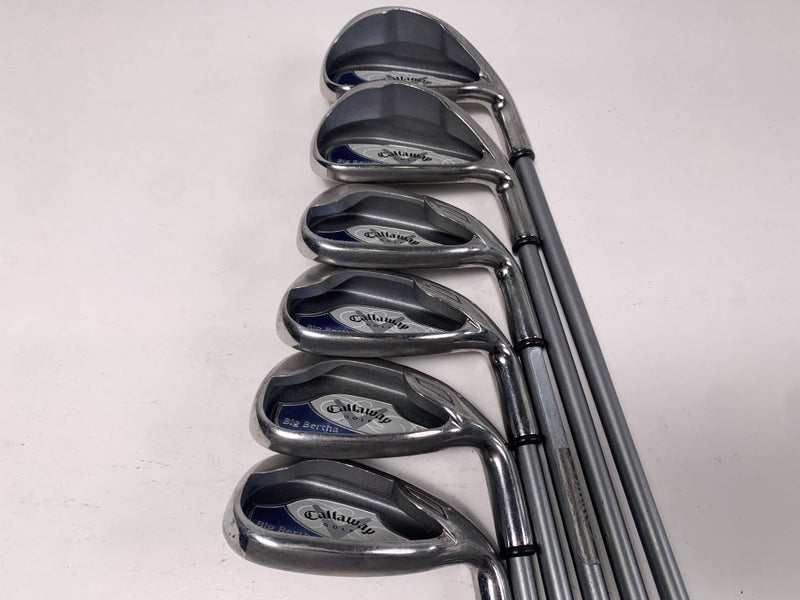 Callaway Big Bertha 2008 Iron Set 6-PW+SW 55g Ladies Graphite Womens RH