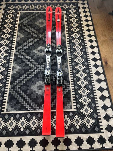 Unisex Racing 186 cm Atomic Redster FIS GS Skis With Bindings Max Din 20 (Used)