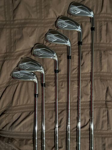 Men's Callaway Elyte Right Handed Iron Set Stiff Flex 6 Pieces Steel Shaft (Used)