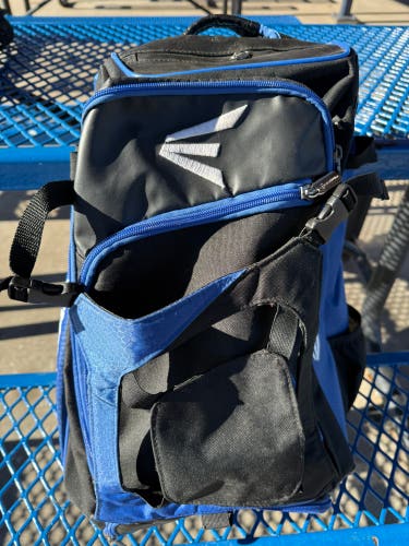 Blue and Black Easton Bat Bag with Helmet Holder