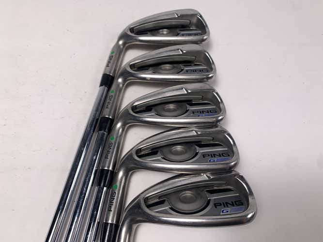 Ping G 2016 Iron Set 6-PW Green Dot 2* Up KBS Tour-V 100g Regular Steel Mens LH