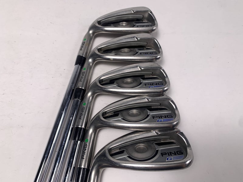 Ping G 2016 Iron Set 6-PW Green Dot 2* Up KBS Tour-V 100g Regular Steel Mens LH