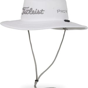 Titleist Golf Tour Aussie Sun UV Protection Boonie Hat One Size White/Gray MINT!