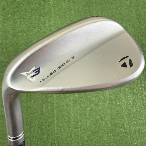 TaylorMade Milled Grind 3 Raw Lob Wedge 58 SB Catalyst 6.0 Left Handed +1 Long