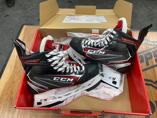 CCM JetSpeed FT2 Hockey Skates Extra Wide Width Size 12 (New)
