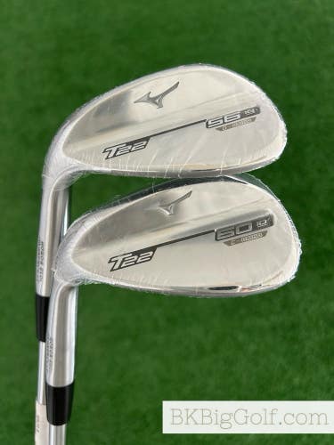 NEW LH Mizuno T22 Chrome 2 Wedge Set (56 & 60 Degrees)
