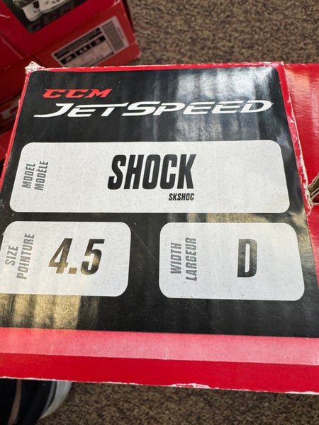 2017 CCM JetSpeed Shock Hockey Skates Regular Width Size 4.5 (New)