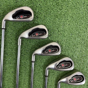 Callaway Big Bertha 2004 Iron Set 5-9 Uniflex Steel Left Handed -1/2 Short