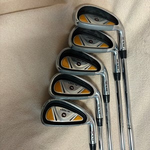 Men's RAM Axial Right Handed Iron Set Regular Flex 5 Pieces Steel Shaft (Used)