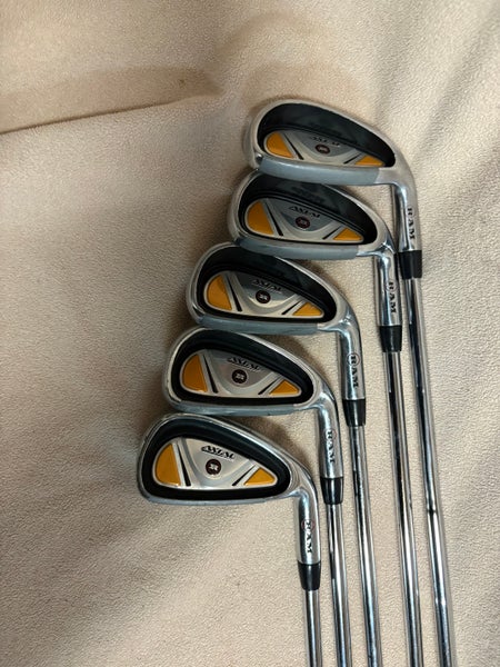 Men's RAM Axial Right Handed Iron Set Regular Flex 5 Pieces Steel Shaft (Used)