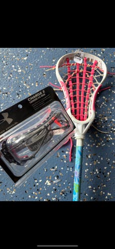 Girls lacrosse stick and new goggles