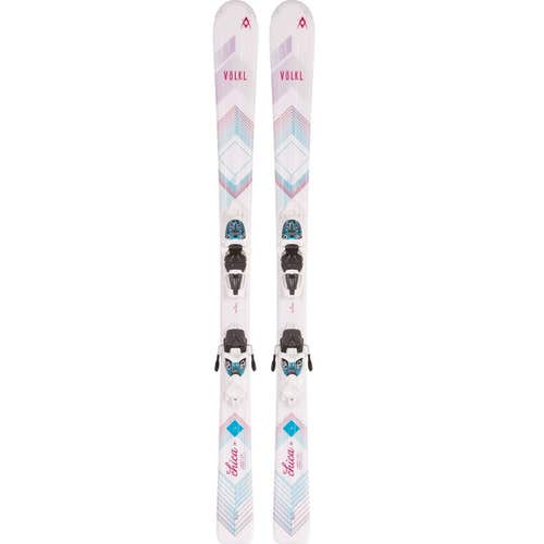 Kid's Volkl 160cm Chica Skis With Marker 7.0 Bindings (SY2439)