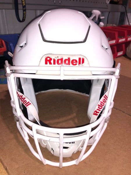 USED RIDDELL FLEX ADULT HELMET - MEDIUM - METALLIC WHIITE