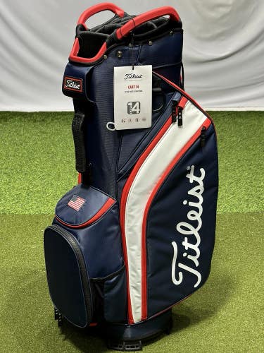 Titleist Cart 14 Golf Cart Bag TB22CT6 Navy/White/Red NEW!