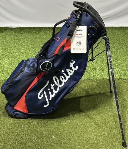 Titleist Players 4 Stand Carry Lightweight Golf Bag TB23SX4 Navy/Red NEW