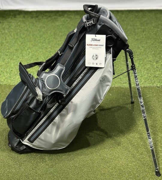 Titleist Players 4 Plus StaDry Double Strap Stand Carry Golf Bag Gray (No Logo)