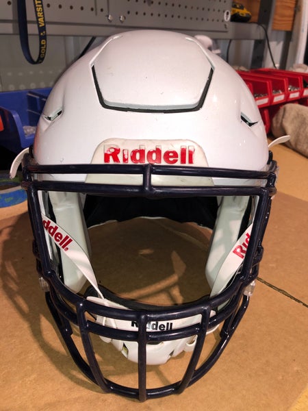 USED RIDDELL FLEX ADULT HELMET - LARGE - METALLIC WHIITE