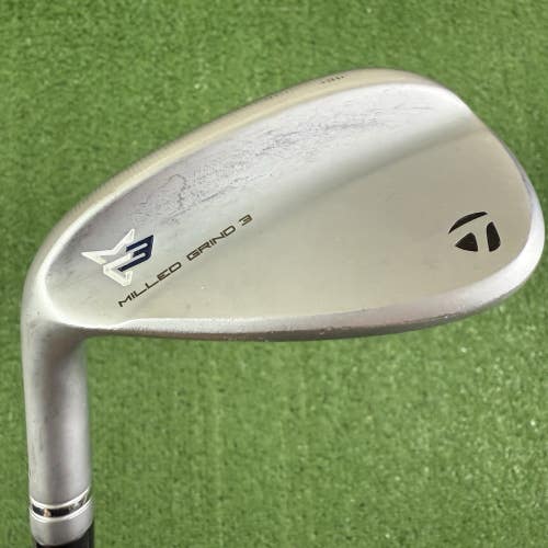 TaylorMade Milled Grind 3 Raw Sand Wedge 56 SB 12 Recoil ES Left Handed +1 Long