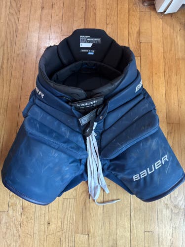 Blue Senior Medium Bauer Pro Hockey Goalie Pants (Used)