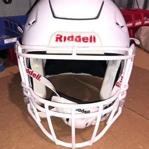 USED RIDDELL FLEX ADULT HELMET - LARGE - METALLIC WHIITE