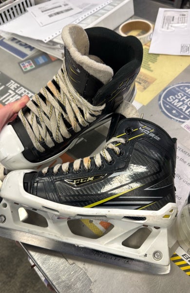 CCM Tacks 4092 (Used) Junior Size 4.5 Ice Hockey Goal Goalie Skates jr Intermediate INT