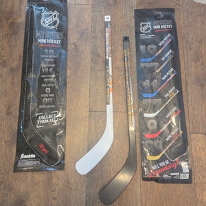 Set of 2 Youth Franklin mystery mini Right Handed Hockeys Stick Less Than 30 Flex