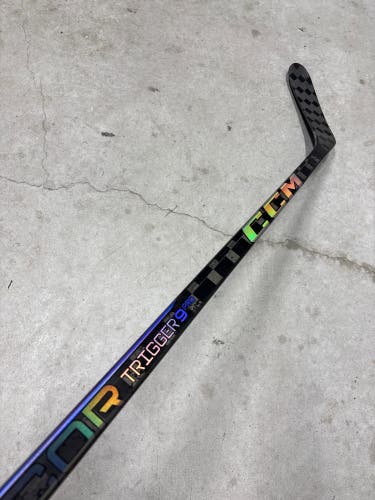 P28M 85 Flex Senior CCM RibCor Trigger 9 Pro Left Hand Hockey Stick Pro Stock NCAA