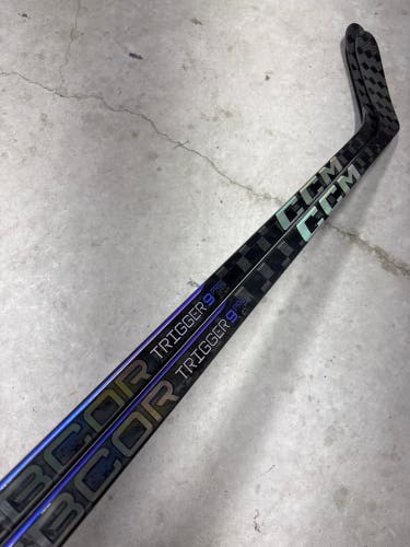 2 Pack P28M 85 Flex Senior CCM RibCor Trigger 9 Pro Left Hand Hockey Stick Pro Stock NCAA