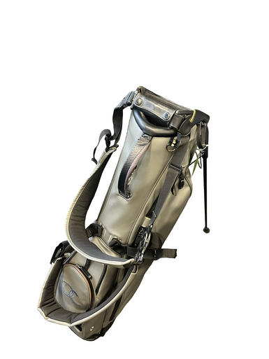 Used VESSEL 3 WAY STAND SUNDAY BAG Mens Stand Bag Grey 11682-S000124399