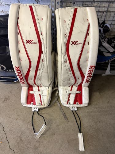 Used 34"+2 Reebok Lefevre Goalie Leg Pads