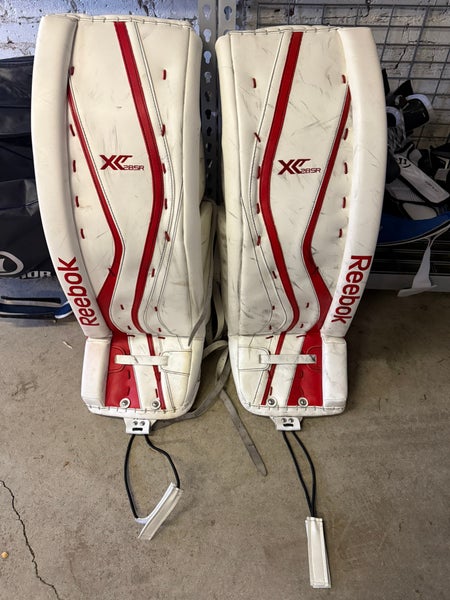 Used 34"+2 Reebok Lefevre Goalie Leg Pads