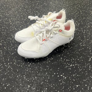 Used Under Armour GLORY MC LAX Cleats Womens White Senior 7 11849-S000034167